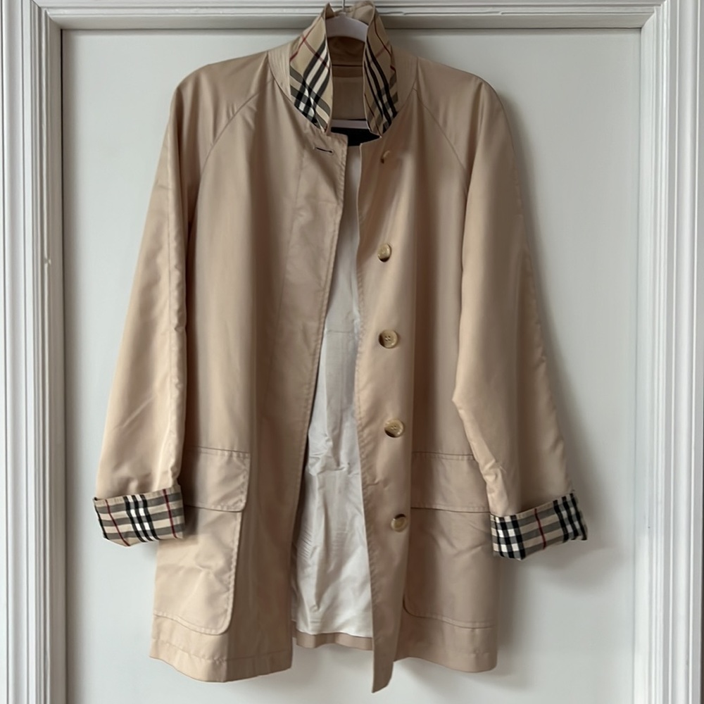 Burberry lined trench coat